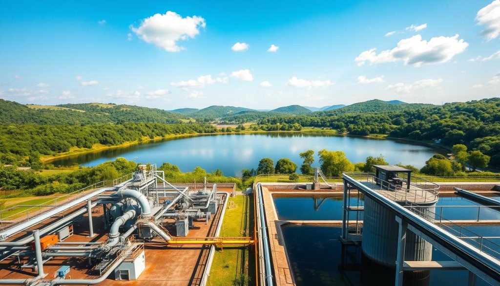 captação poços mananciais estação tratamento