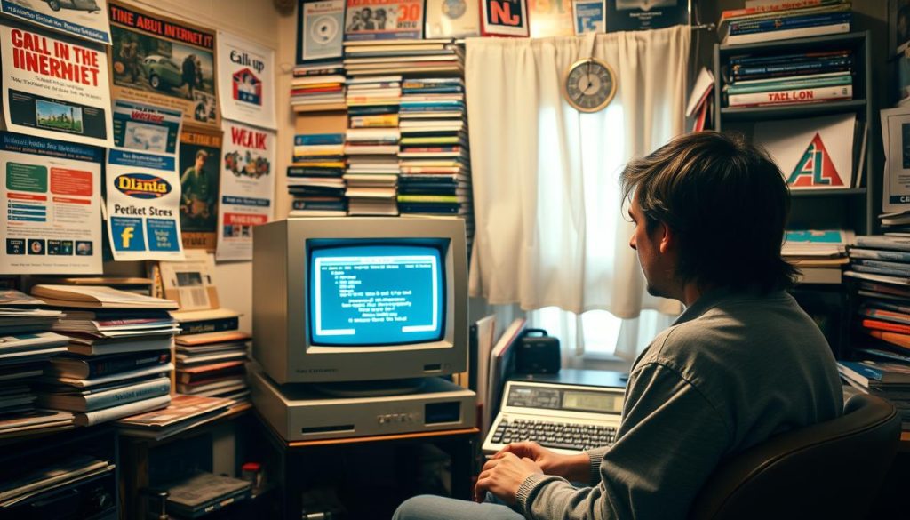 como era a internet nos anos 90 e o que mudou